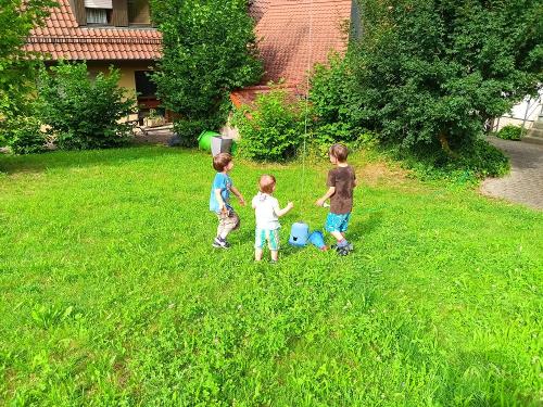 Spielen im Garten