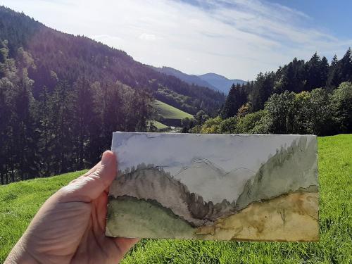 Malworkshop auf unserer Kuhweide