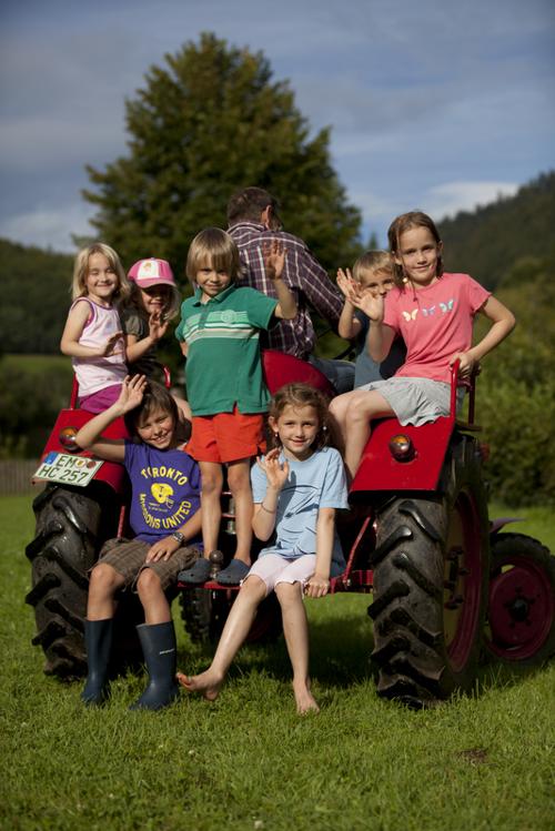 Traktorfahren mit Bauer Hug