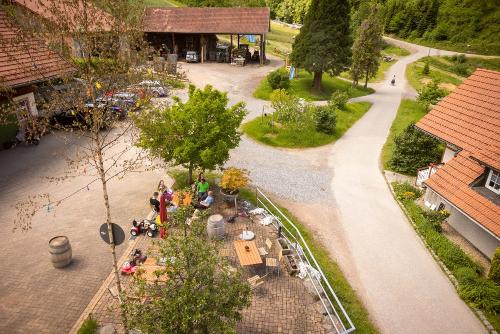 Blick auf den Hof