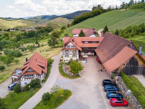 Blick auf den Hof