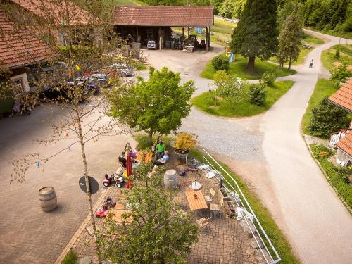 Blick auf den Hof