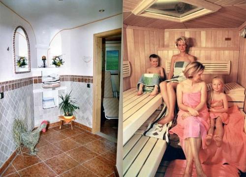 Saunalandschaft Kollage