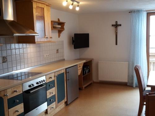 Ferienwohnung "Alpsee mit Balkon" Wohnküche