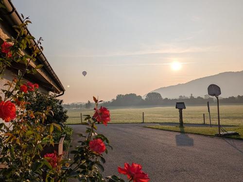 Sonnenaufgang am Hof