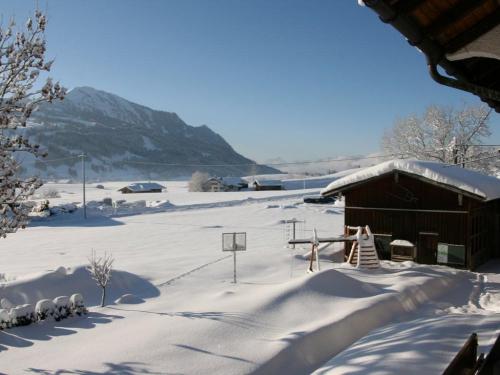 Blick vom Balkon im Winter