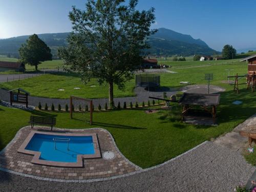 Blick vom Balkon  Panorama