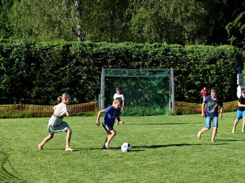 beim Fußballspielen