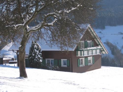 Ferienhaus im Winter