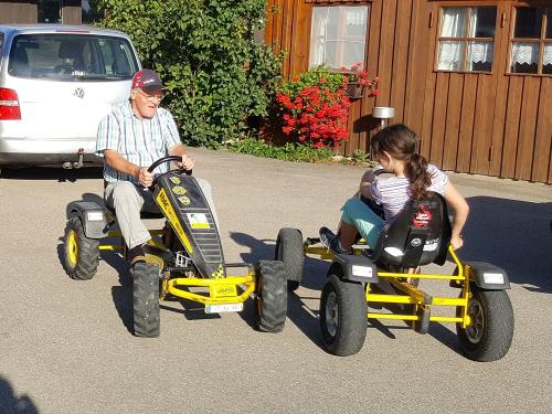 Mit dem Gokart unterwegs