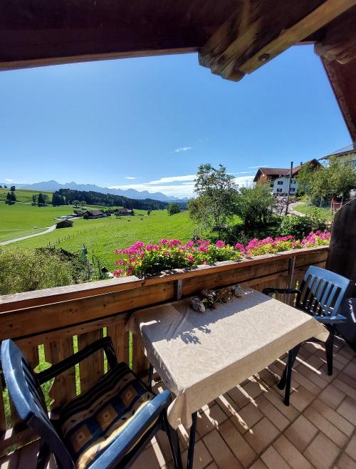 Aussicht vom Balkon