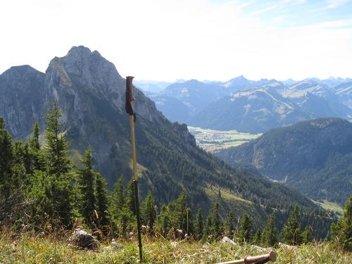 genießen Sie die Ruhe und Aussicht auf m Berg