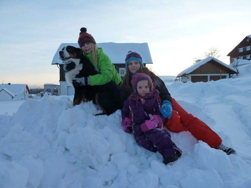 Toben im Schnee