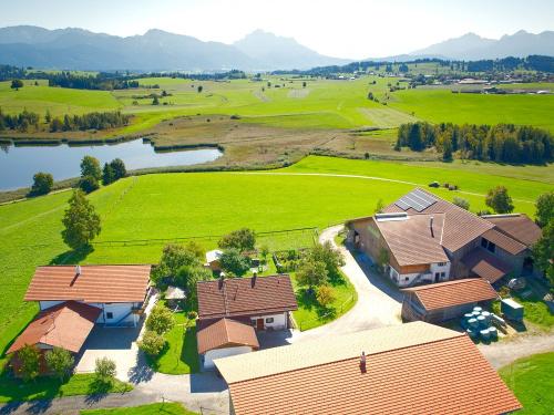 Hof von oben nahansicht