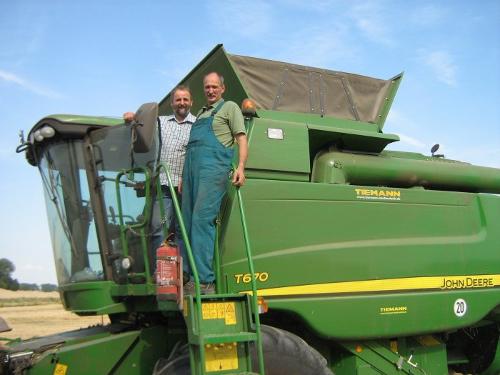 Mähdrescher John Deere im Einsatz