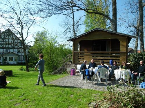Holzhaus mit Terrasse