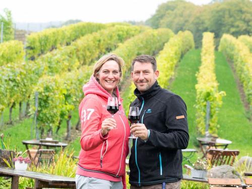 Ihre Gastegeber Melanie Engel und Karsten Wulf