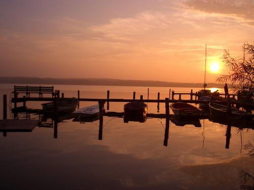 Sonnenuntergang am See