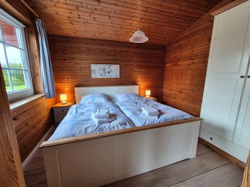 Schlafzimmer in den Blockhäusern