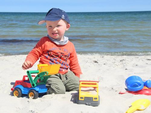 Buddeln am Strand