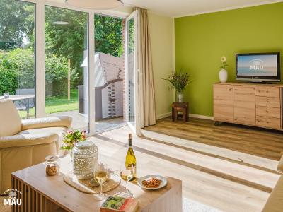 Ferienbauernhof Mau - Haus 1- Das Wohnzimmer Mummel in Grün