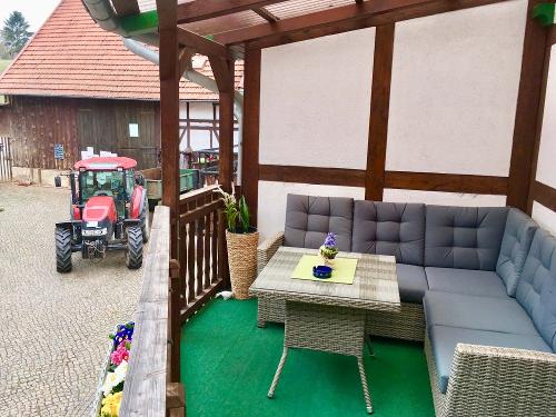 Blick vom Balkon
