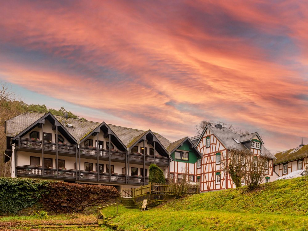 Baunhöller Mühle im Sonnenuntergang