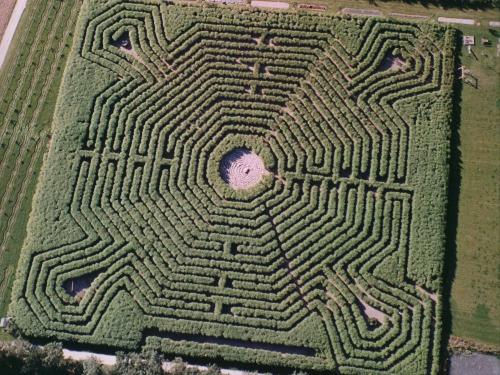Vogelperspektive Labyrinth