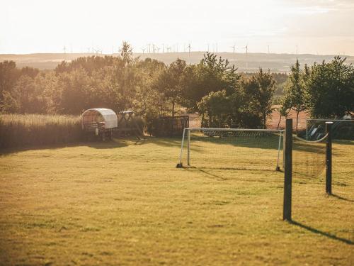 Aussicht Caravan-Stellplatz