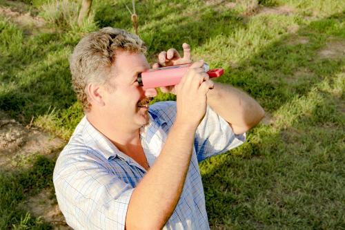 Winzermeister im Weinberg