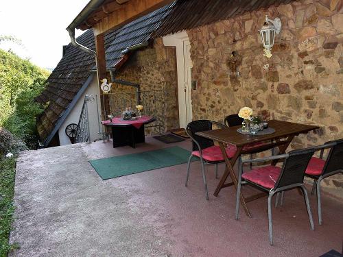 Terrasse an den Appartements