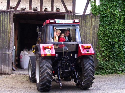 Traktorfahrt am Bauernhof Schneidmühle