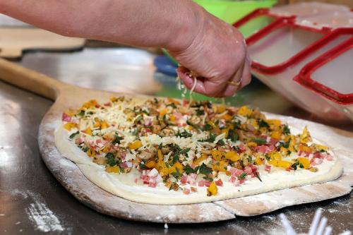 Pizza backen