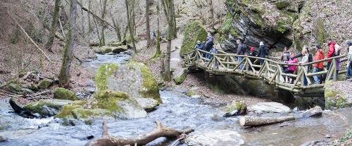 Wandern in der Klamm