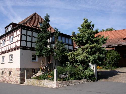 Außenansicht Bauernhof Mann