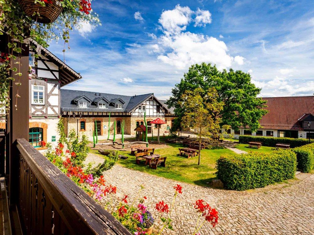 Spielplatz auf dem Ferienhof Domäne Groschwitz