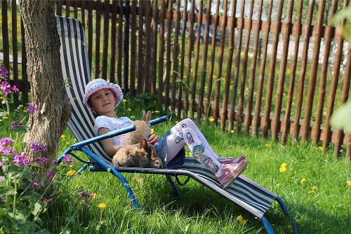 Relaxen im Liegestuhl