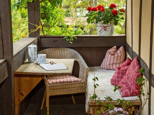 Lauschiges Plätzchen auf dem Balkon