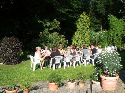 Frühstück im Garten