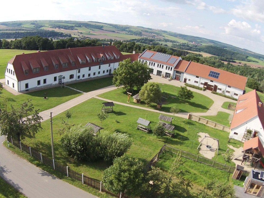 Rittergut Nickelsdorf aus der Vogelperspektive Rittergut Nickelsdorf aus der Vogelperspektive