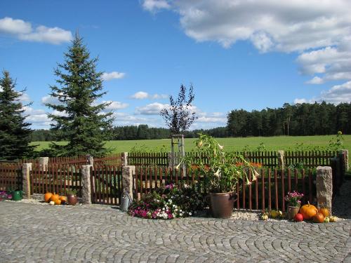 vom Sitzplatz FeWo Schwalbe und Laubfrosch freier Blick in die Natur