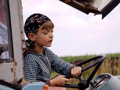 Traktor Fahrversuche