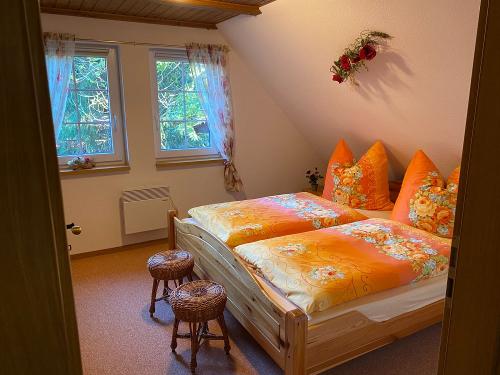 Schlafzimmer Fewo   Mohnblume