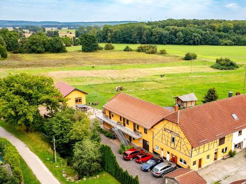 Ferienhof am Biberbach aus der Vogelperspektive