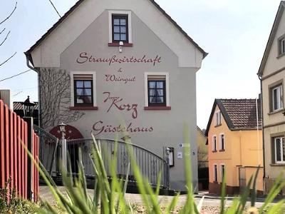 Hofansicht Gästehaus Korz in Rheinhessen