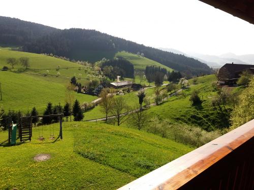 Blick in Tal vom unserem Ferienhaus