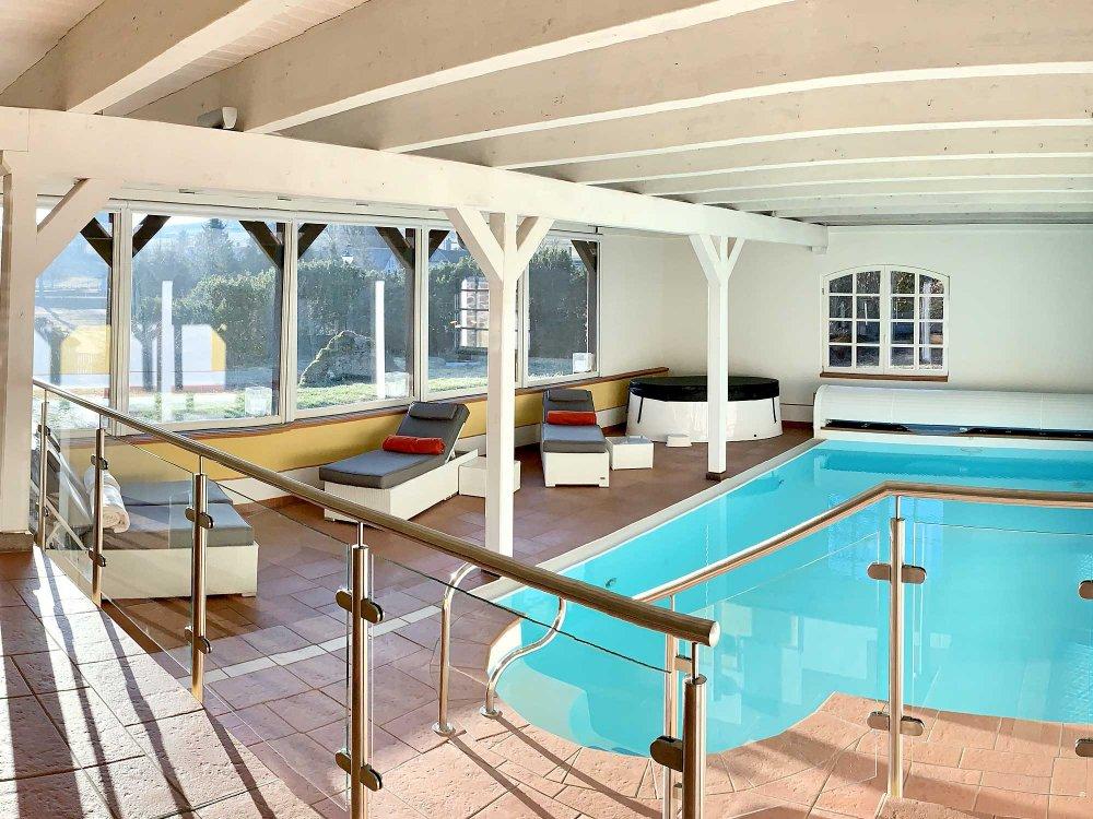 Indoor-Pool bei Jäschners Ferienwohnungen