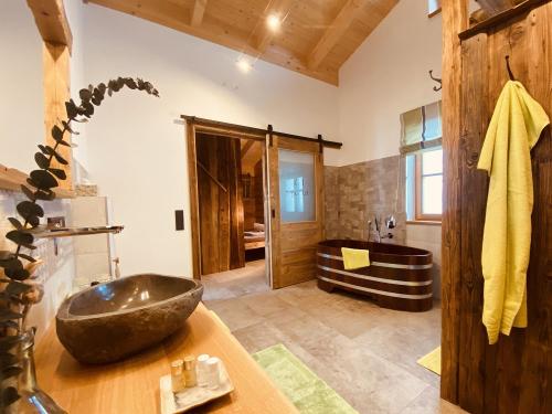 Badezimmer im Chalet Nr. 1 und 2