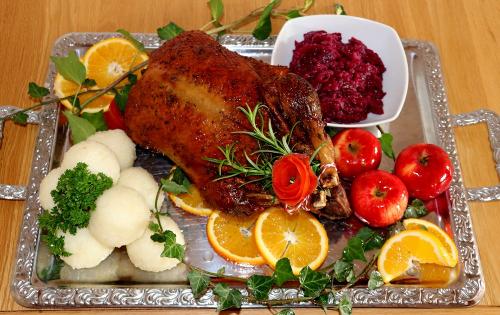 Entenbraten im Hof-Restaurant