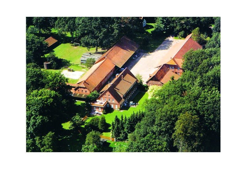 Luftbild des Hofes